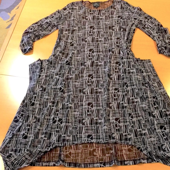 Wearable Art, Spirit House Midi Dress Stretchy Sheer Polyester, Size M - Picture 2 of 11